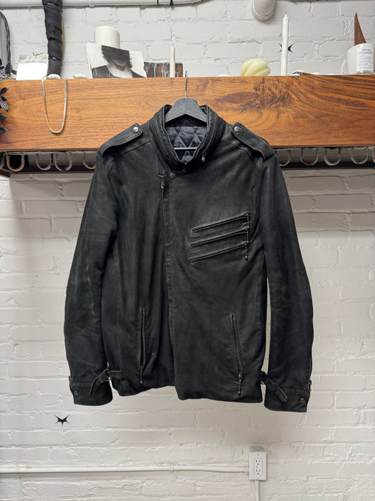 AW2004 Number (N)ine ‘Give Peace a Chance’ Lambskin Leather Jacket