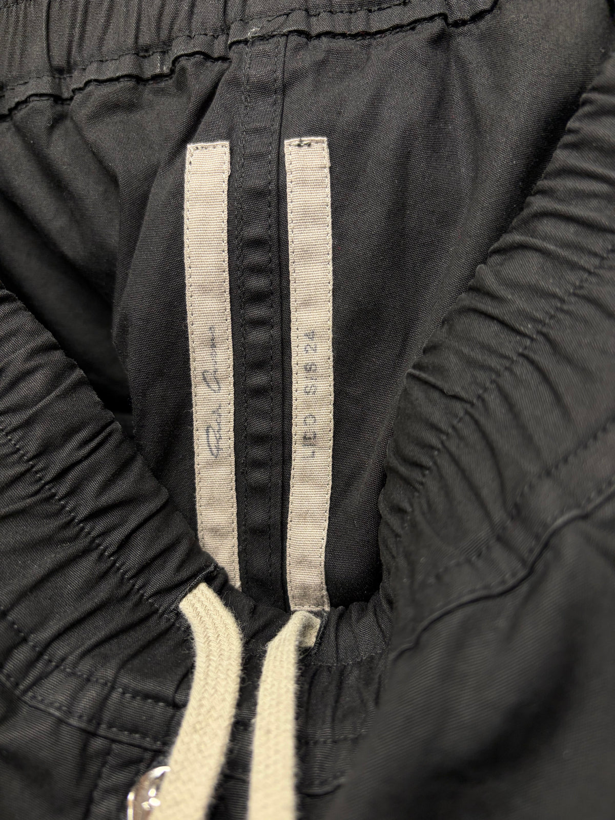SS2024 Rick Owens ‘Lido’ Black ‘Bela’ Wide Leg Drawstring Pants