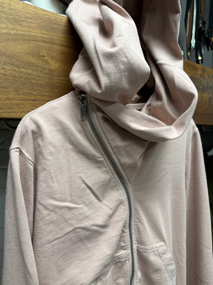 Rick Owens Faded Pink ‘Mountain’ Zip-Up Hoodie