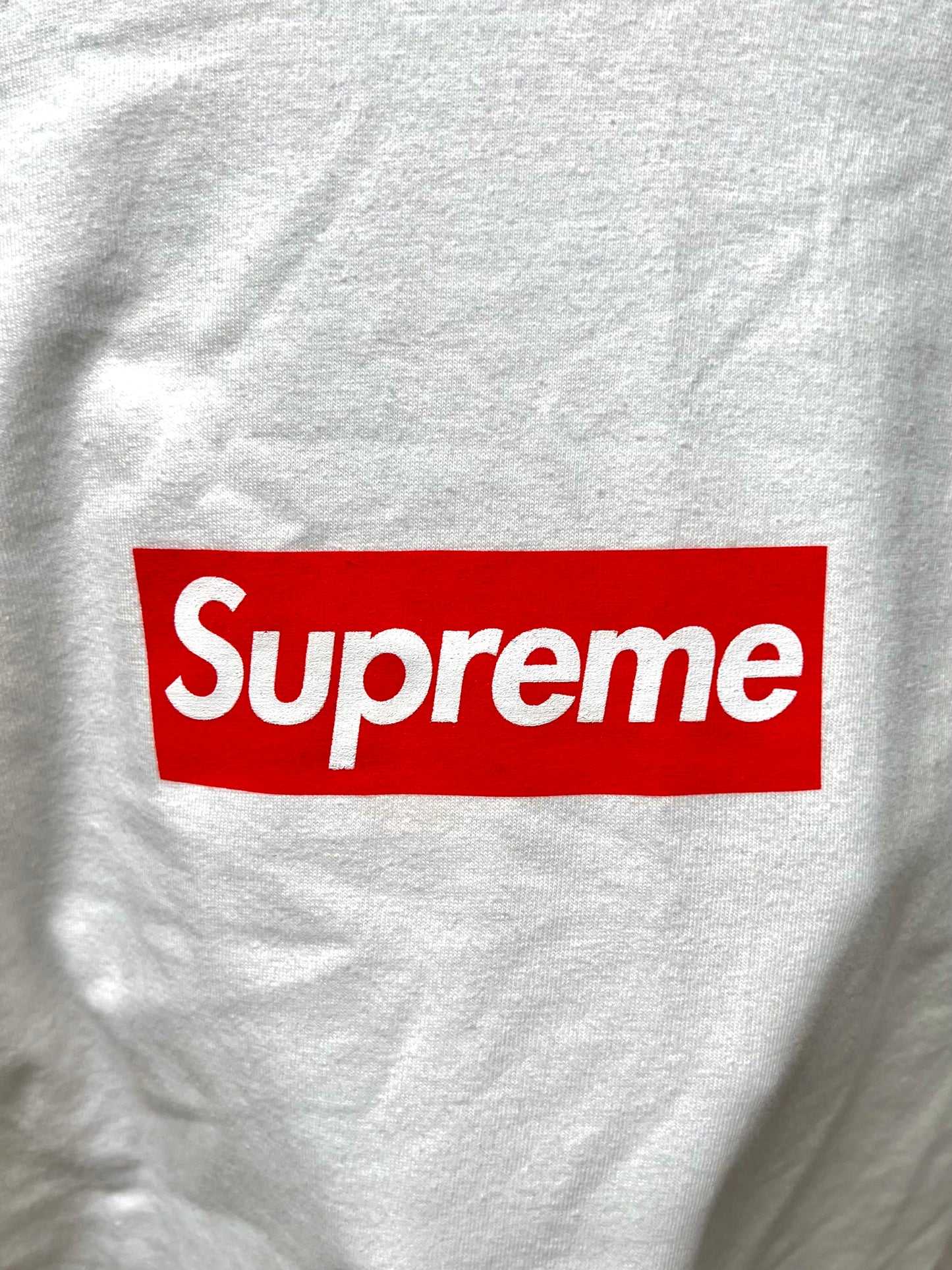 Supreme Classic Red/White Box Logo Long Sleeve Shirt