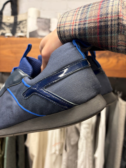 Vintage Miu Miu Men’s Blue Sporty  Low Top Sneakers