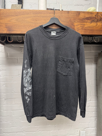Vintage Chrome Hearts x Kyosuke Himuro Faded Black Long Sleeve Shirt