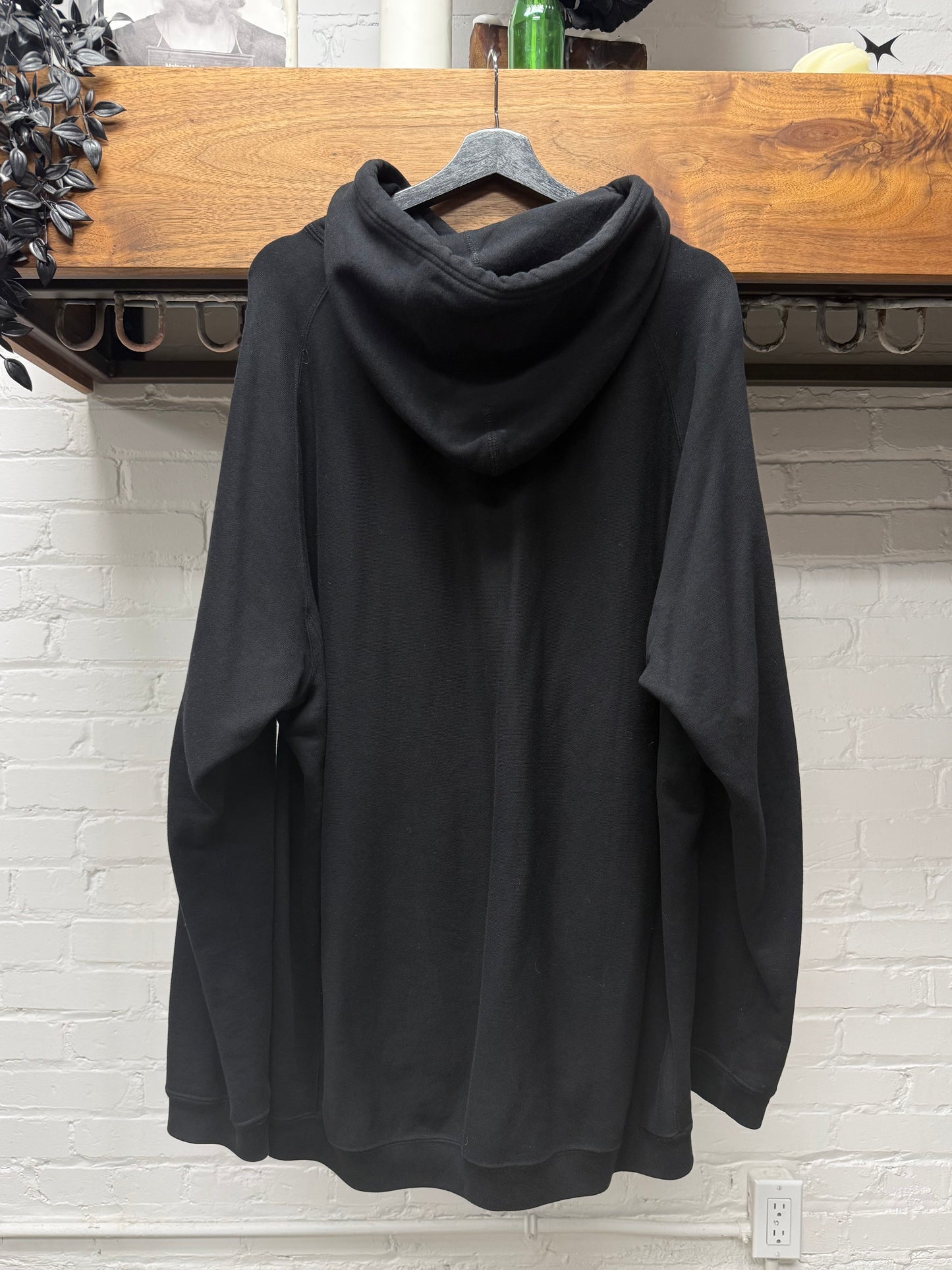 Takahiro Miyashita The Soloist ‘Design Language’ Blurred Text Black Pullover Hoodie