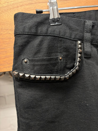 Hysteric Glamour ‘Studded Pocket’ Black Skinny Jeans