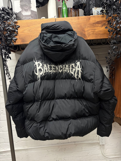 AW2024 Balenciaga ‘DIY Metal Logo’ Oversized Down Fill Puffer Jacket