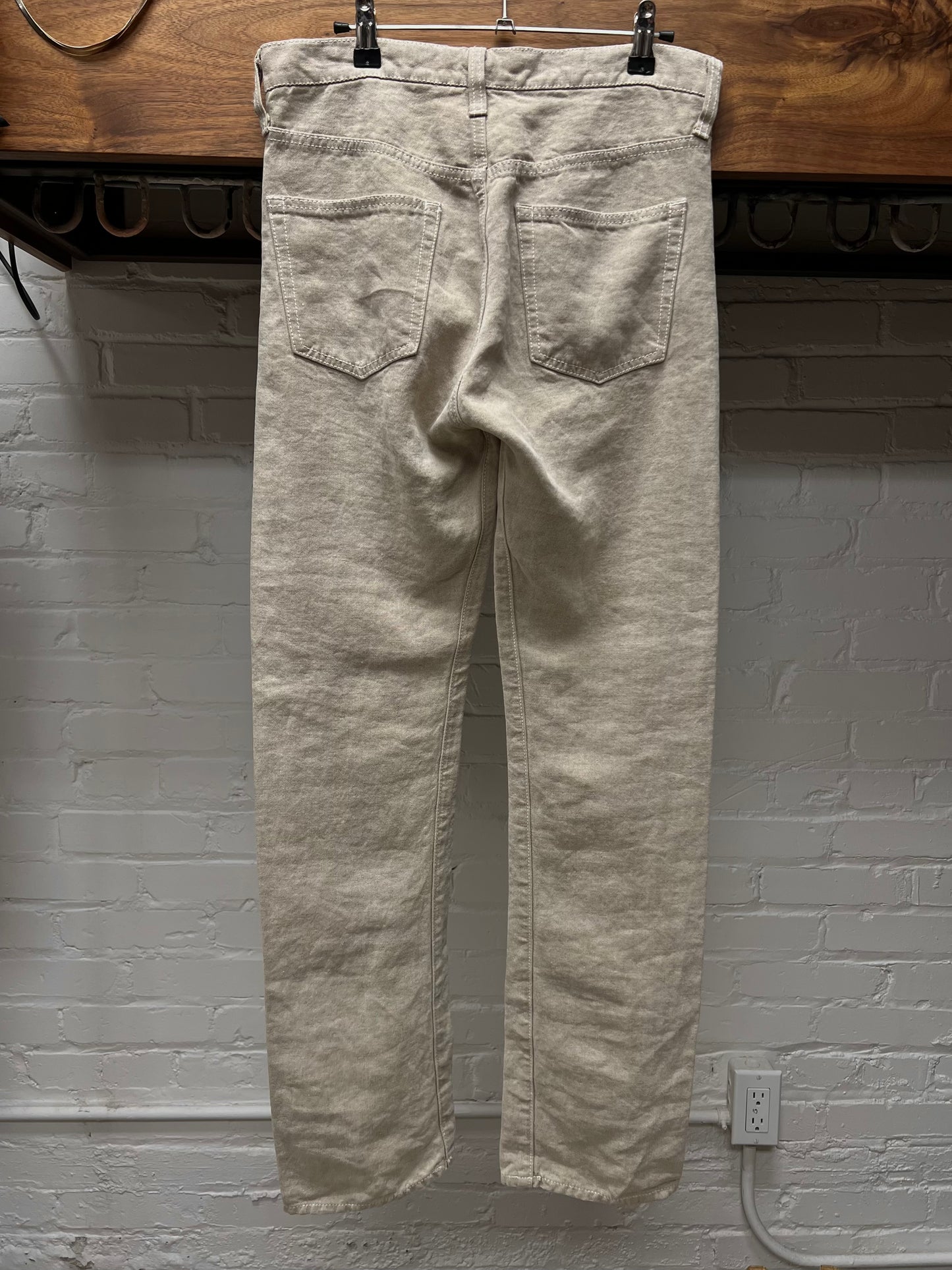 00s Junya Watanabe Sashiko Stitch Distressed Boot Cut Denim
