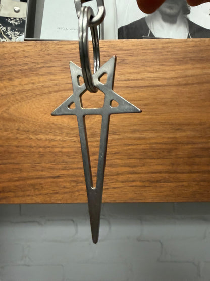 AW2022 Rick Owens ‘Strobe’ Pentagram Keychain