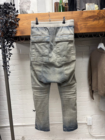 2016 Rick Owens ‘Hustler’ Drop Crotch Drawstring Pants