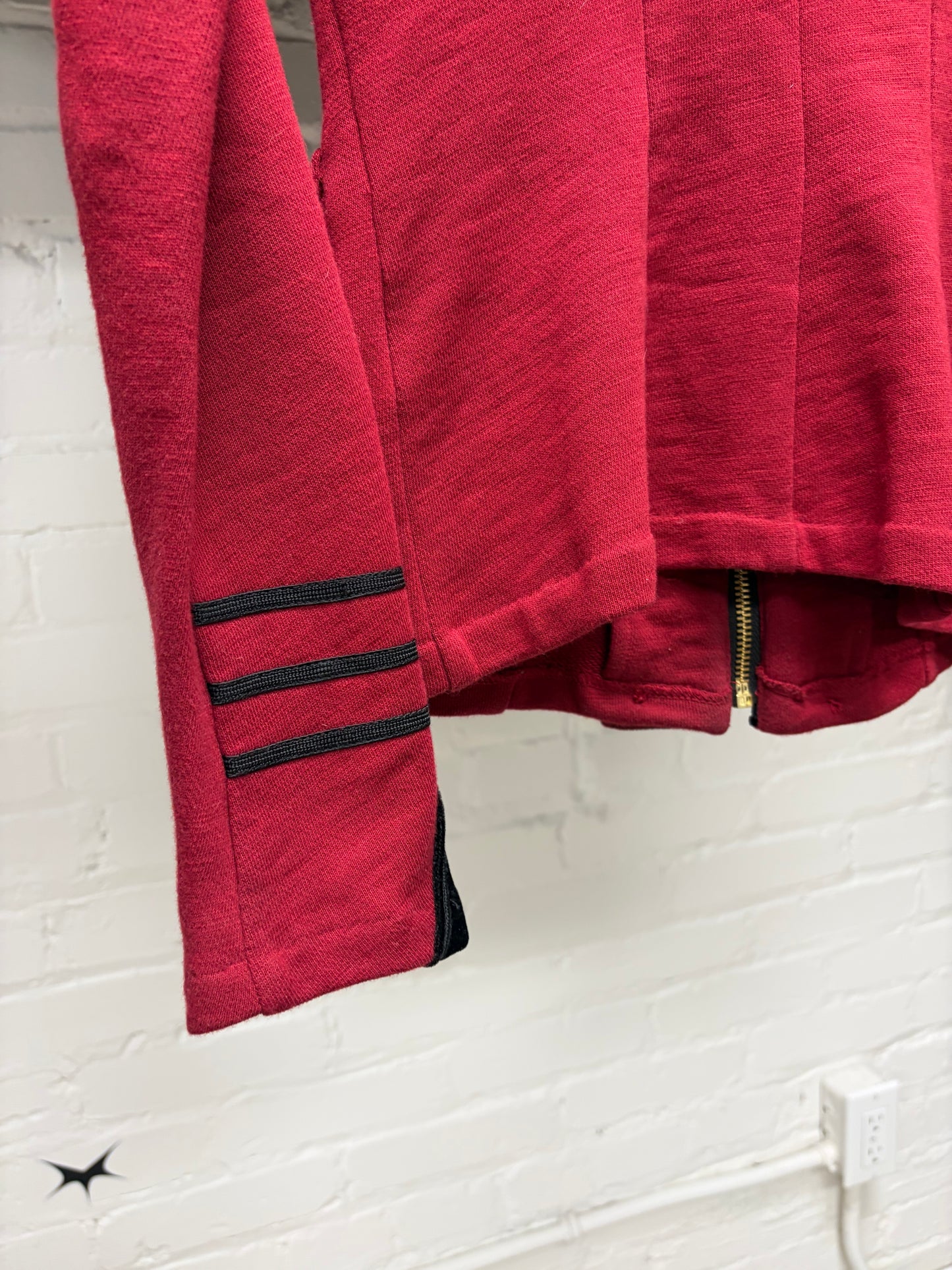 Ralph Lauren Denim & Supply Co ‘Napoleon’ Red/Black Velour Jacket