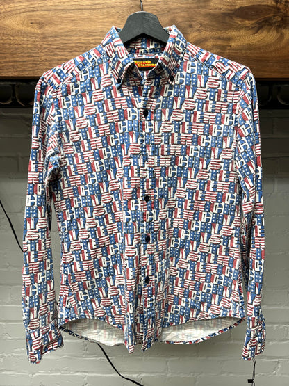 Hysteric Glamour Spell-Out Logo Button Down Shirt