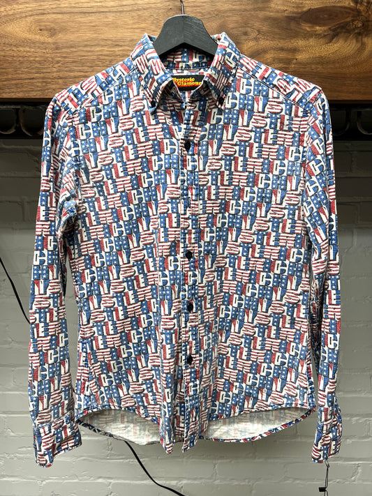 Hysteric Glamour Spell-Out Logo Button Down Shirt