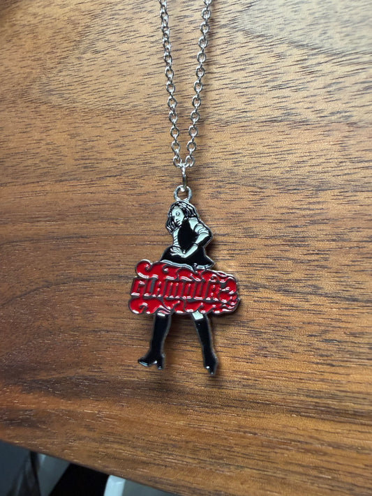 Hysteric Glamour ‘Guitar Girl’ Silver Tone Necklace & Pendant
