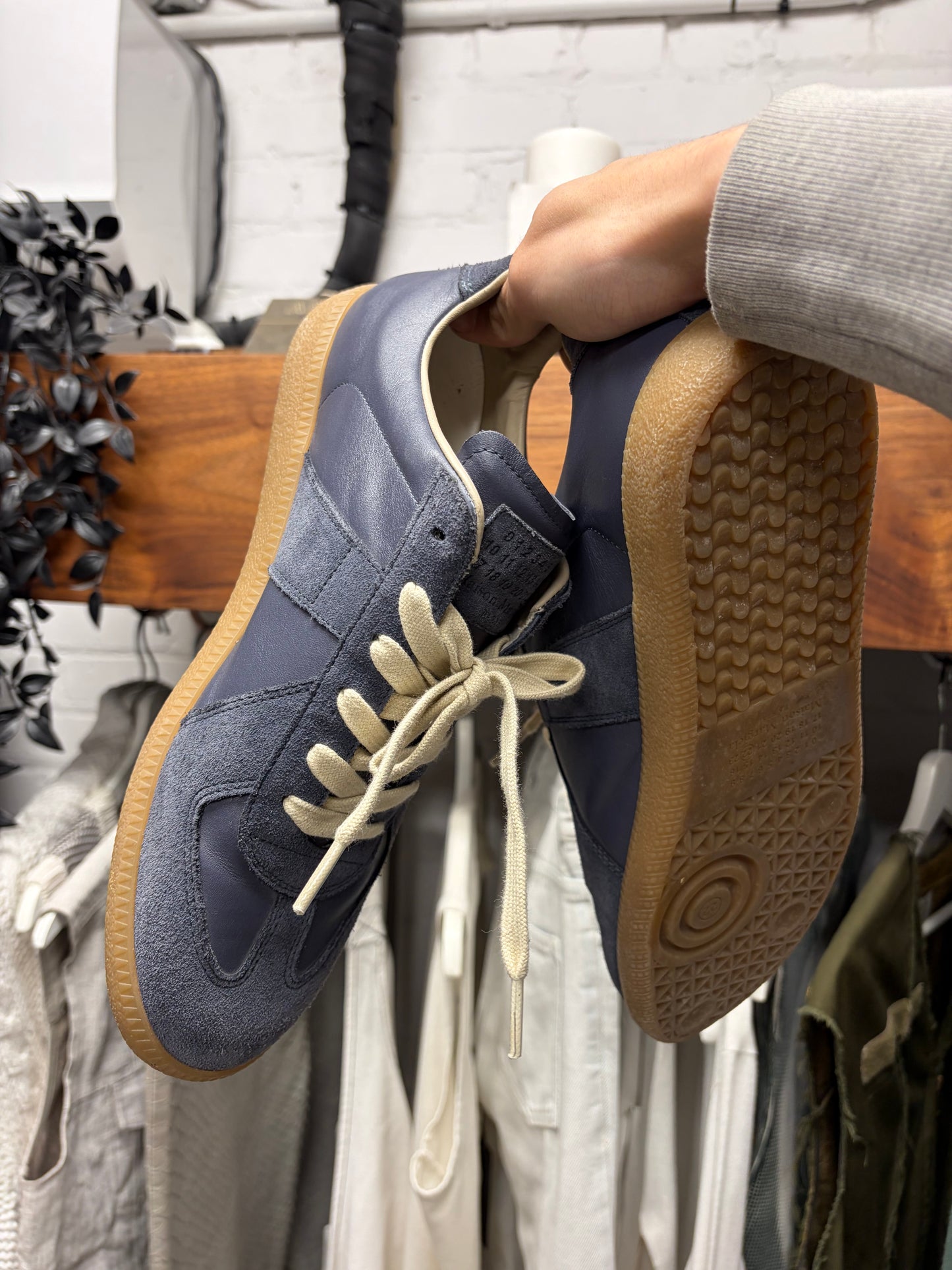 Maison Margiela G.A.T. Indigo Blue/Gum Sole Sneakers