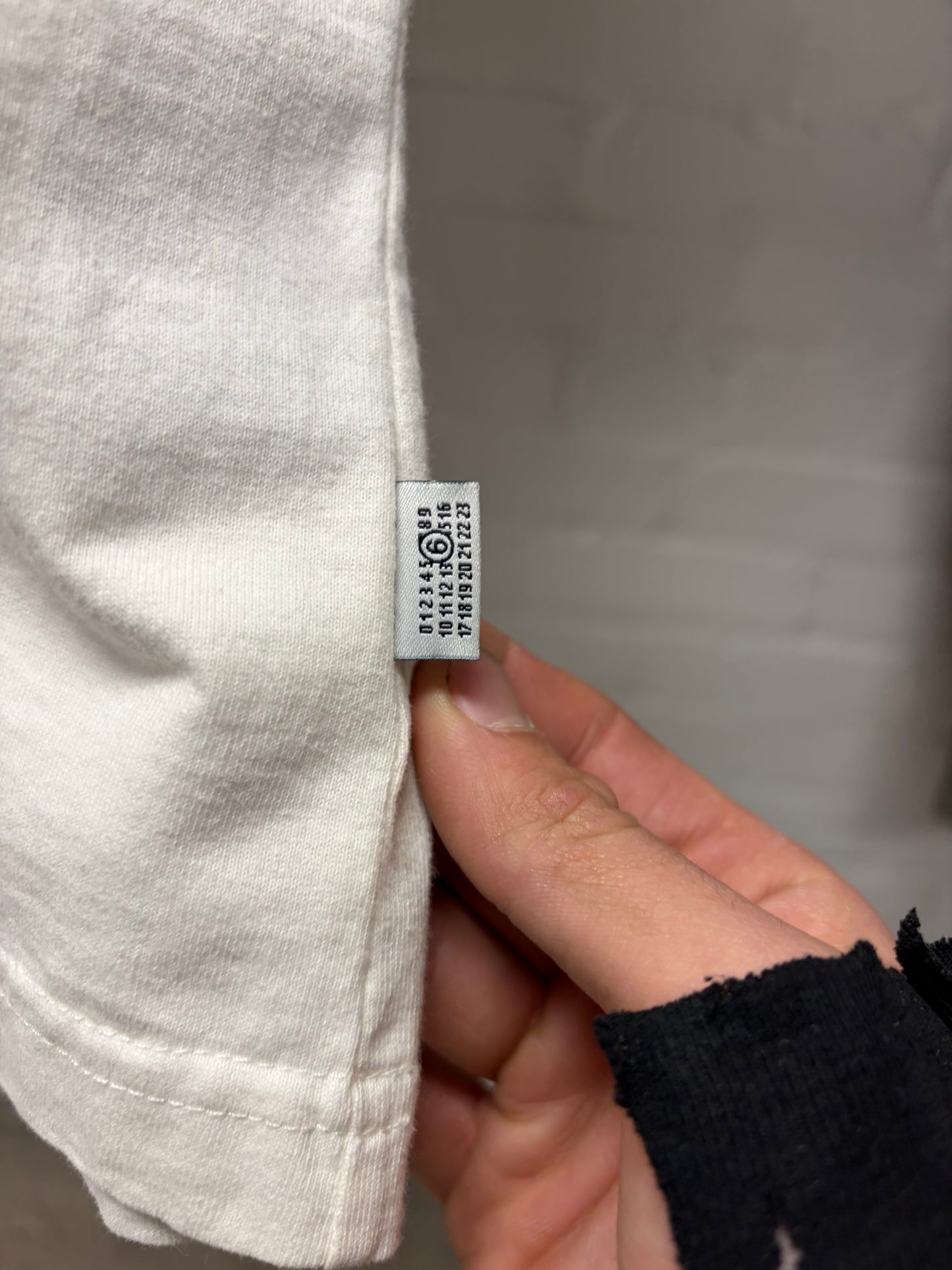 SS2024 Maison Margiela ‘Raglan Shoulder’ Oversized White Football Sleeve Shirt