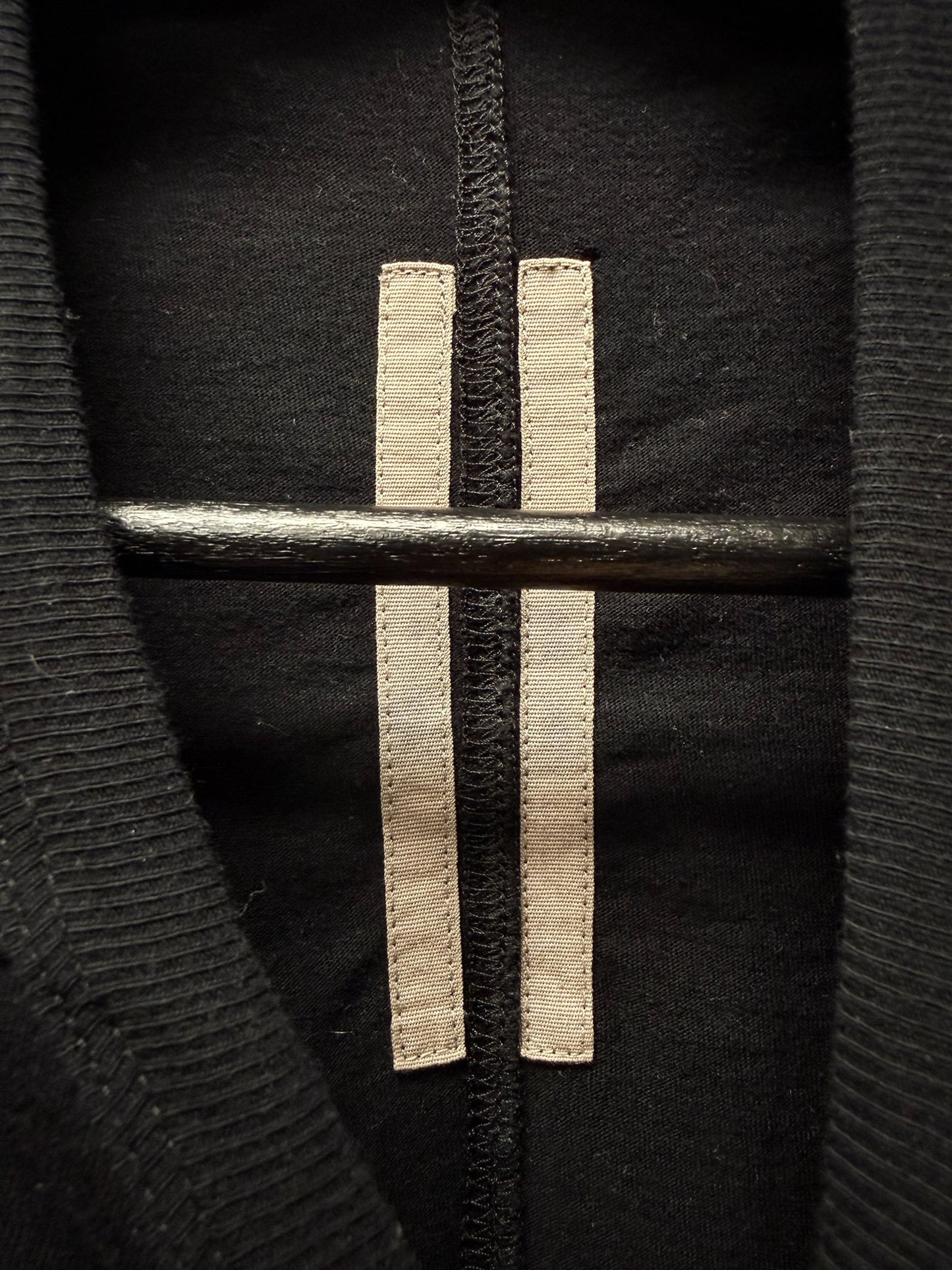 Rick Owens ‘Short Level’ Black Fitted T-Shirt