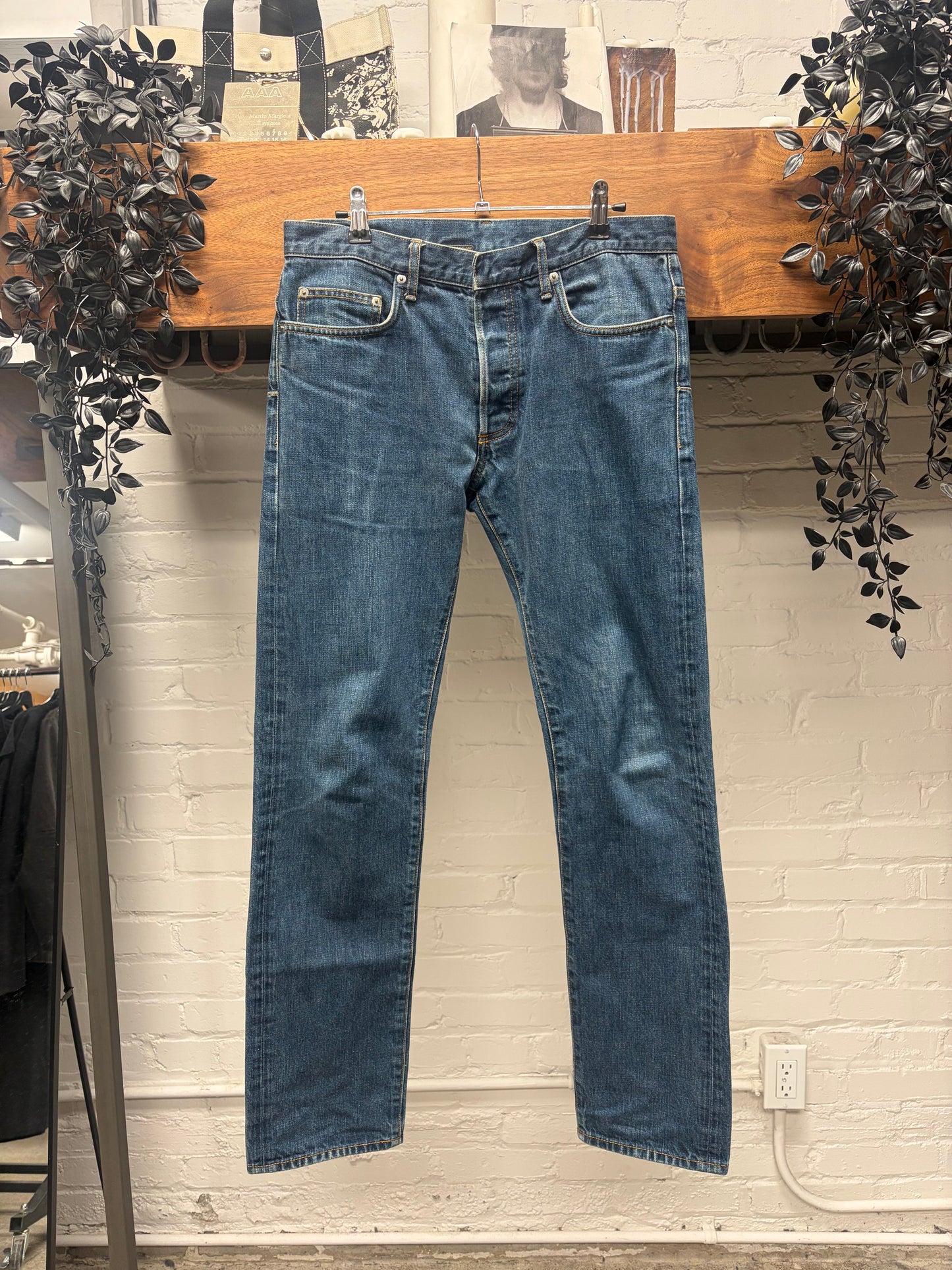Dior Homme Washed Blue Skinny Jeans