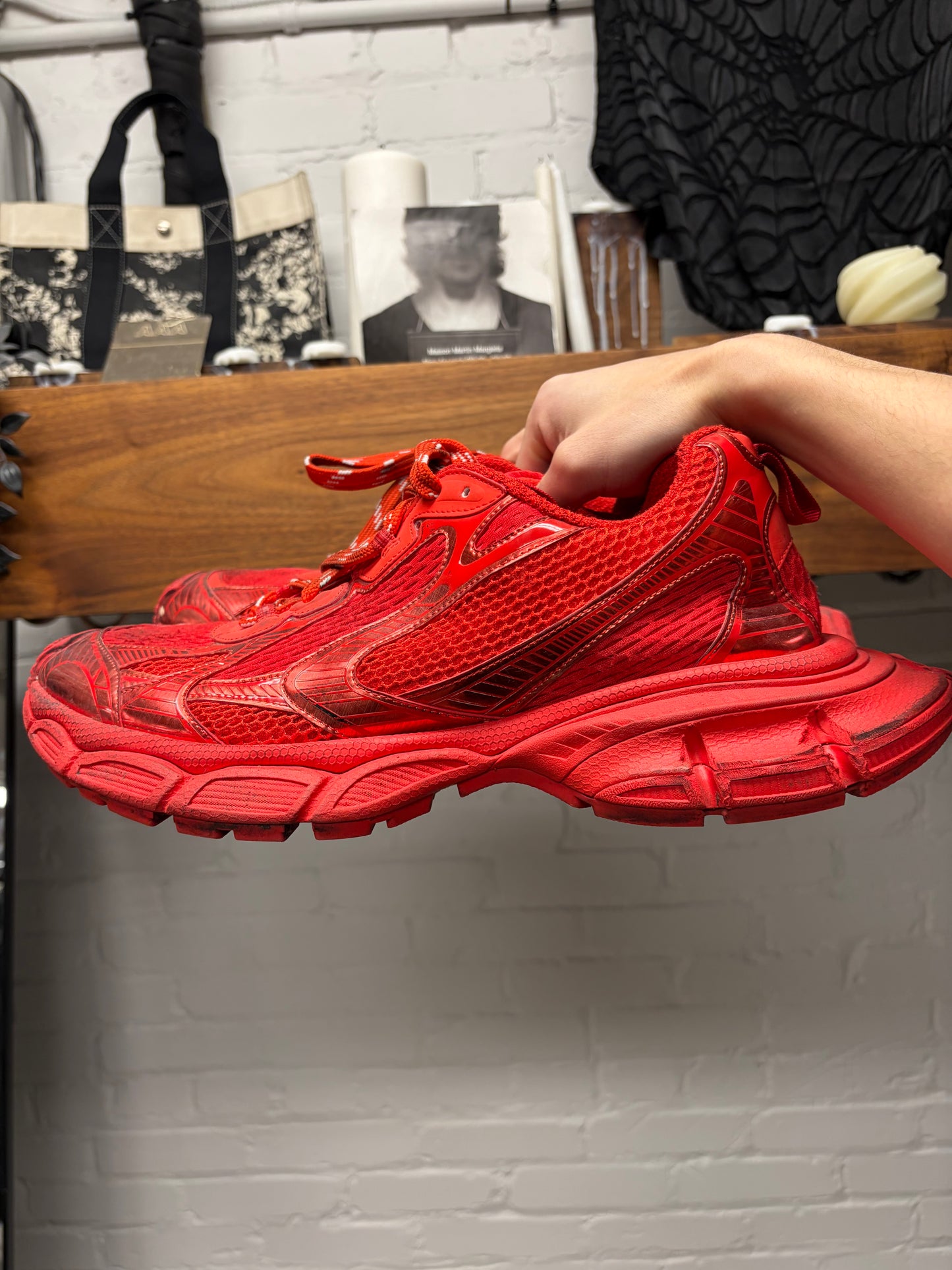Balenciaga ‘3XL’ Oversized Red Low Top Sneakers