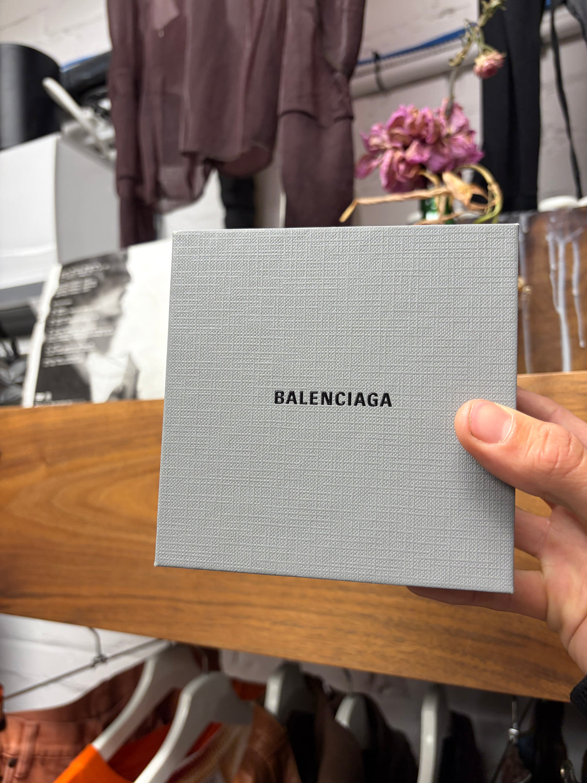 SS2025 Balenciaga .925 Silver ‘Shanghai Runway’ Bent Nail Wallet Chain
