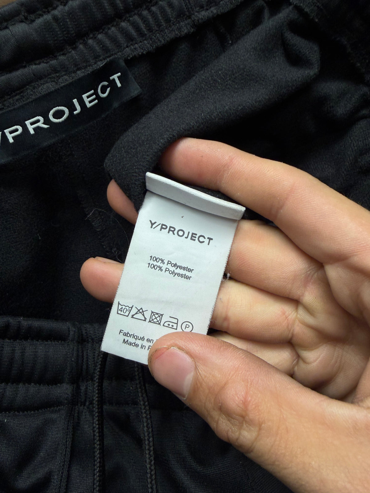 Y-Project ‘Trumpet’ Black Flared Leg Track Pants