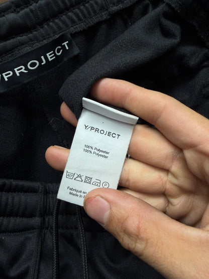 Y-Project ‘Trumpet’ Black Flared Leg Track Pants