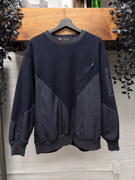 Undercover x GU Fleece Panelled Black Sweatshirt