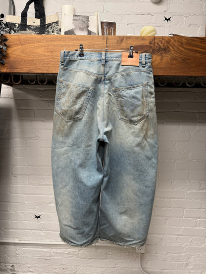 Acne Studios Dirt Washed Blue ‘Super Baggy’ Wide Cut Denim