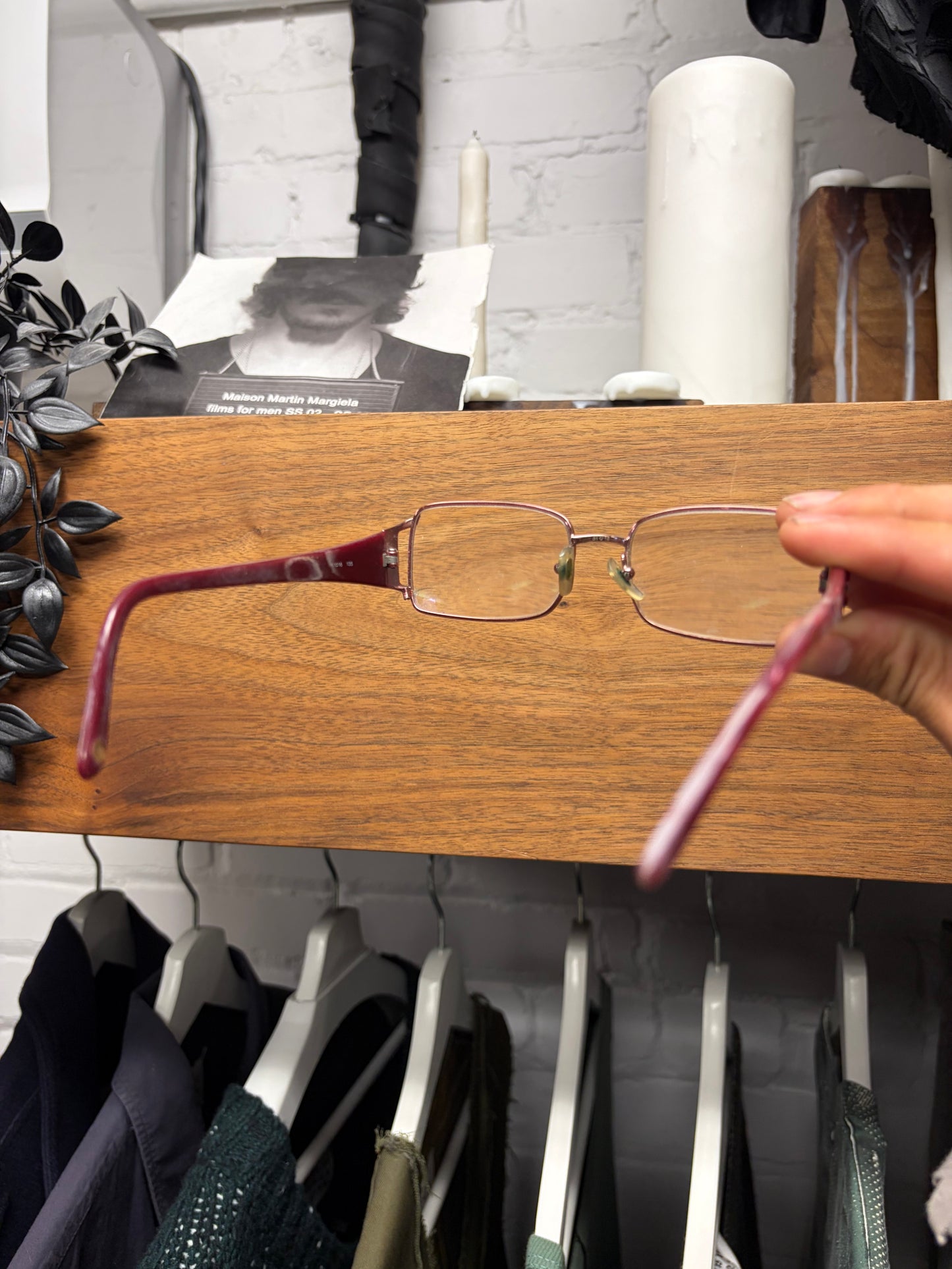 Versace Pink/Silver ‘Medusa Logo’ Rectangular Shape Prescription Glasses