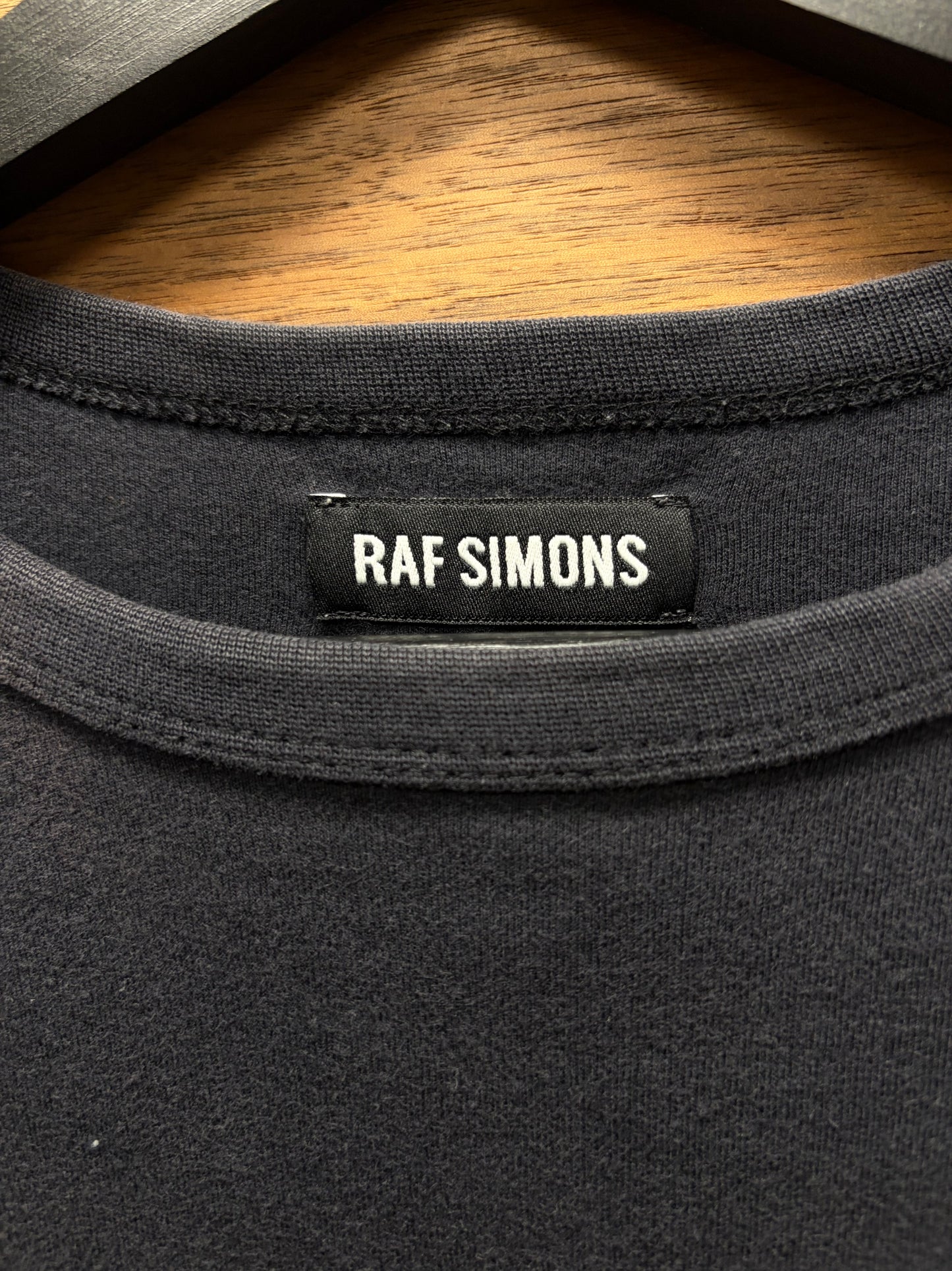 SS2014 Raf Simons ‘New Silhouette’ Faded Black Graphic T-Shirt