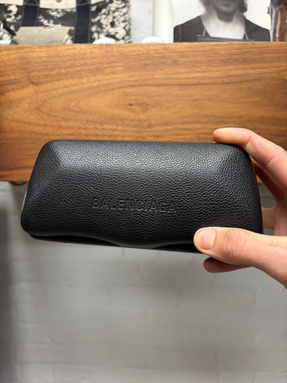 Balenciaga ‘BB0041S’ Mono Square Black Ski Sunglasses