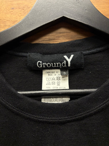 Yohji Yamamoto ‘Ground Y’ Black ‘Shadow Logo’ Short Sleeve Shirt