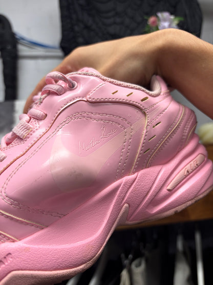 Martine Rose x Nike ‘Air Monarch’ Pink Leather Low Top Sneakers