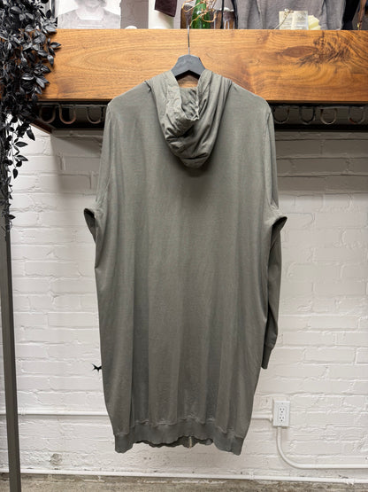 AW2015 Rick Owens ‘Sphinx’ Elongated Dust Zip Up Hoodie