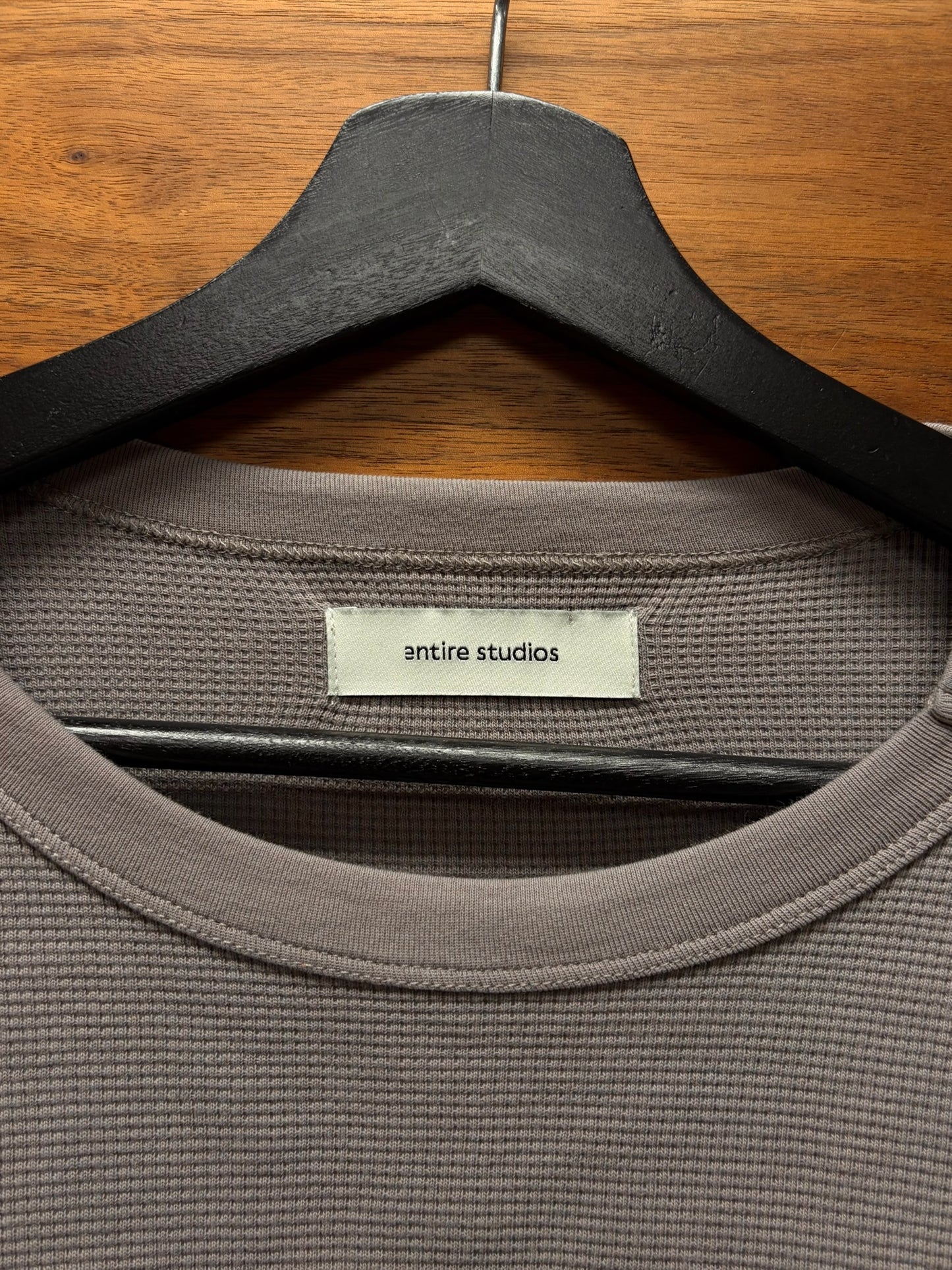 Entire Studios ‘Thumbhole’ Thermal Long Sleeve Cotton T-Shirt