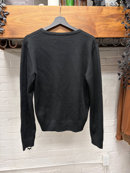 Raf Simons x Fred Perry ‘Metal Crest Logo’ Knit Black Cardigan Sweater