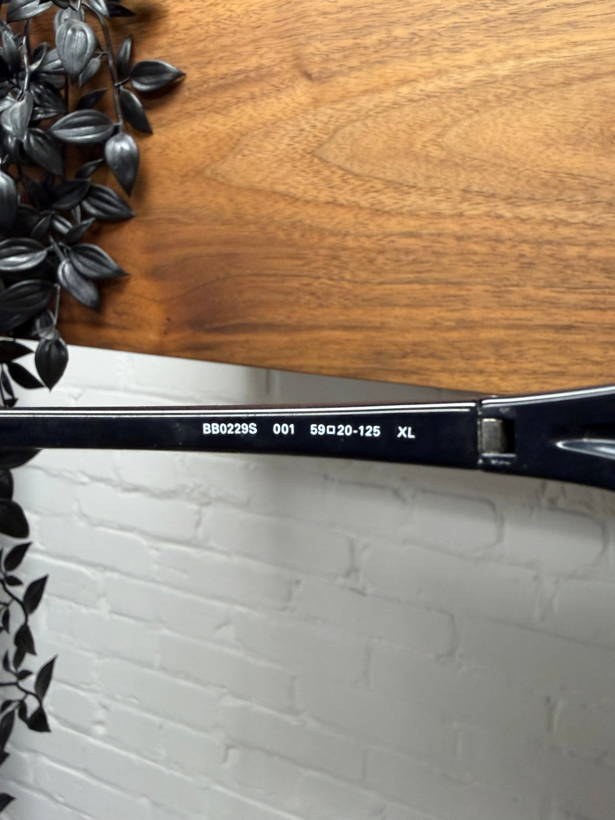 Balenciaga ‘Bat’ Gloss Black Sunglasses