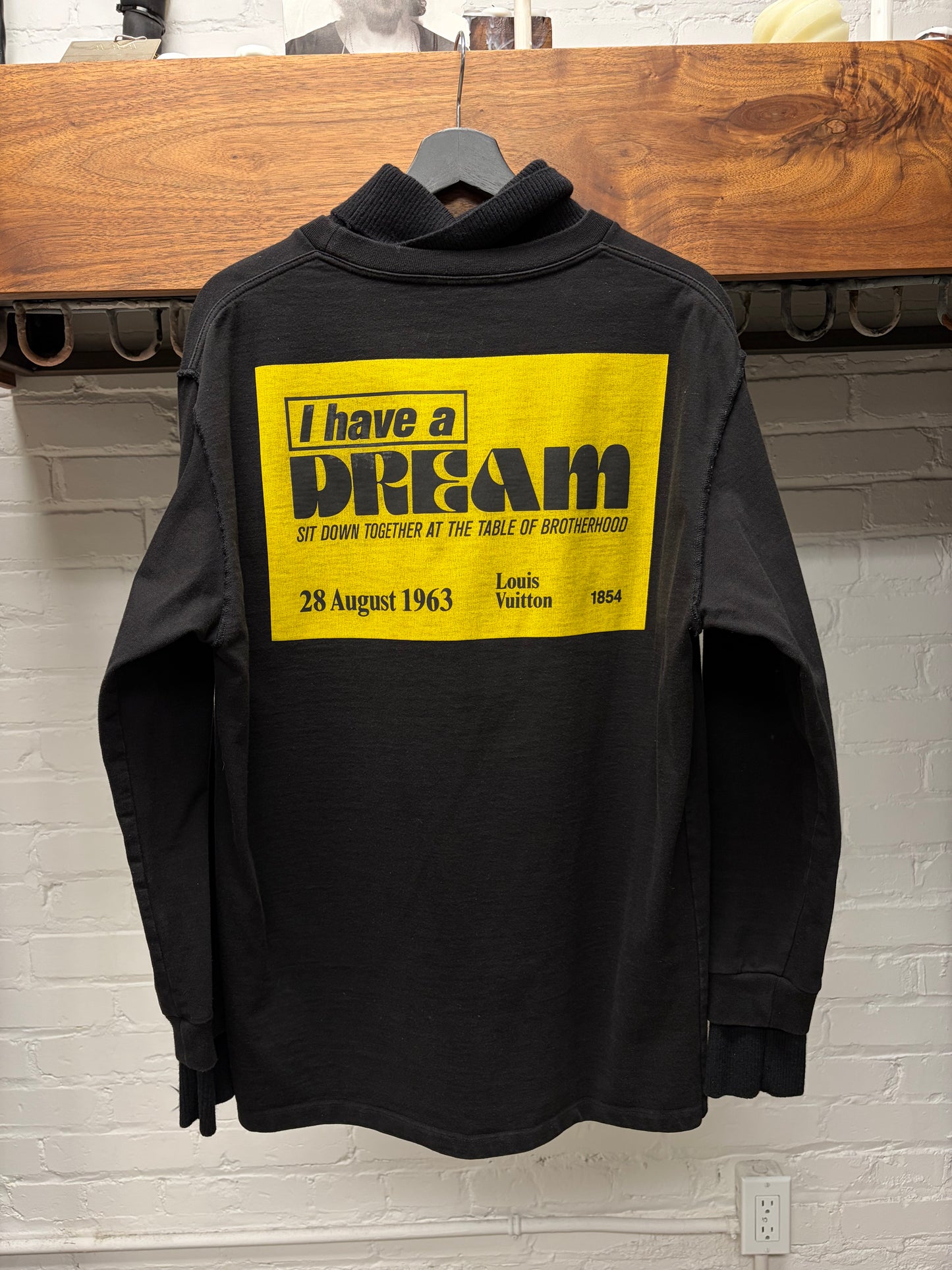 Louis Vuitton by Virgil Abloh ‘I Have a Dream’ Black Long Sleeve Shirt