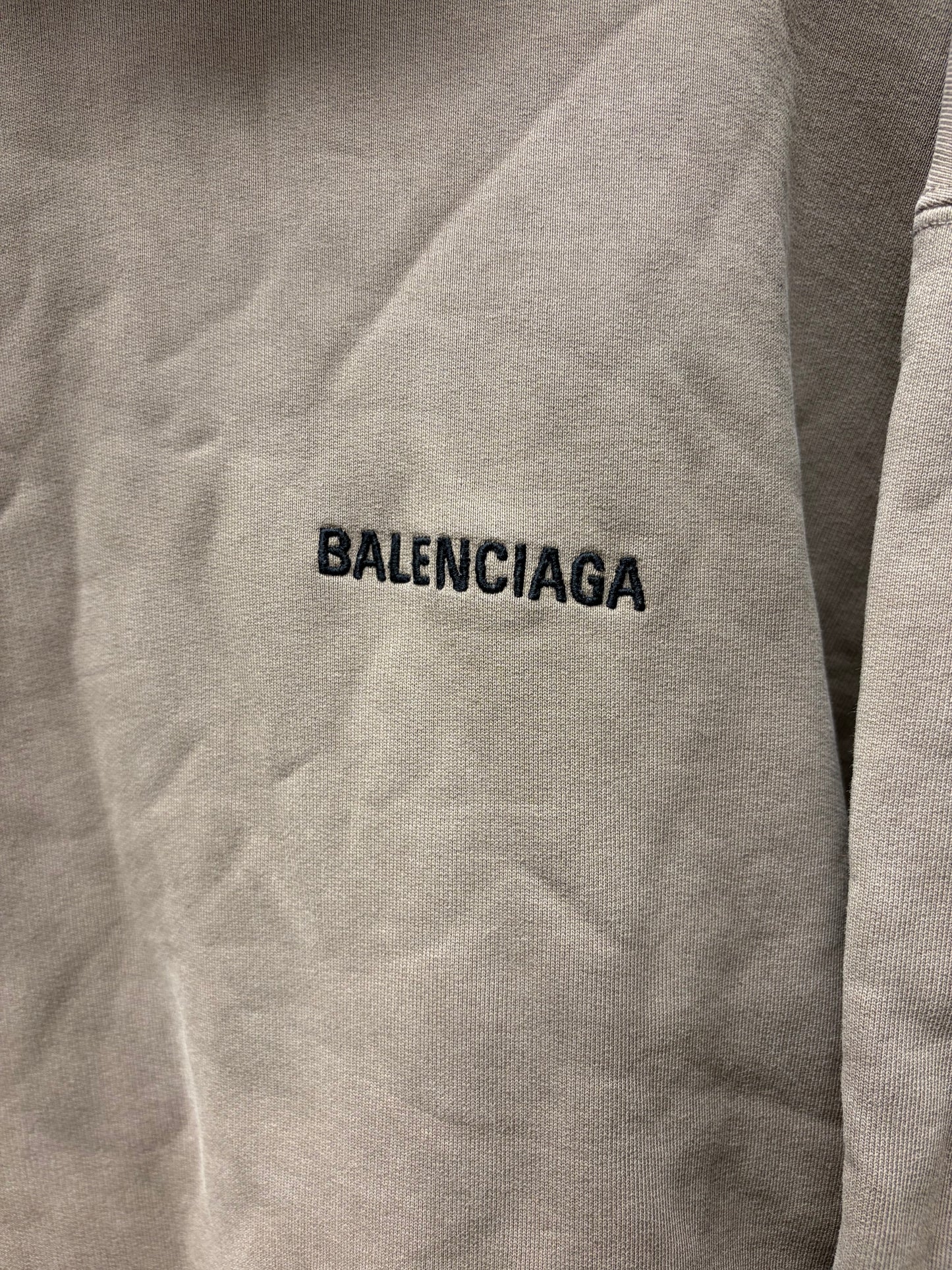 2022 Balenciaga Brown/Black Embroidered Logo Hoodie
