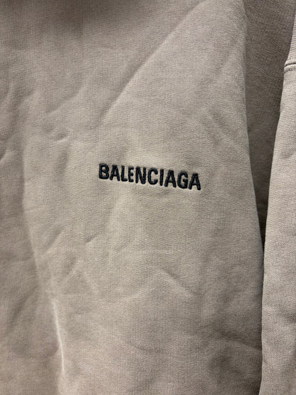 2022 Balenciaga Brown/Black Embroidered Logo Hoodie