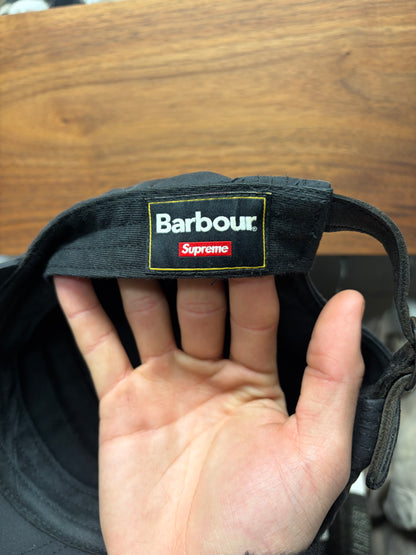 SS2020 Supreme x Barbour Black ‘Box Logo’ 5 Panel Hat