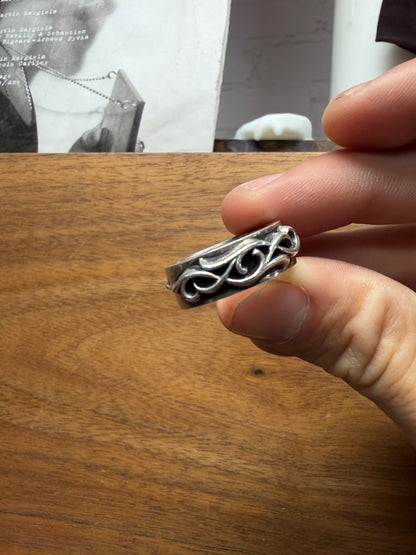 Chrome Hearts ‘Double Narrow Vine’ .925 Silver Band Ring