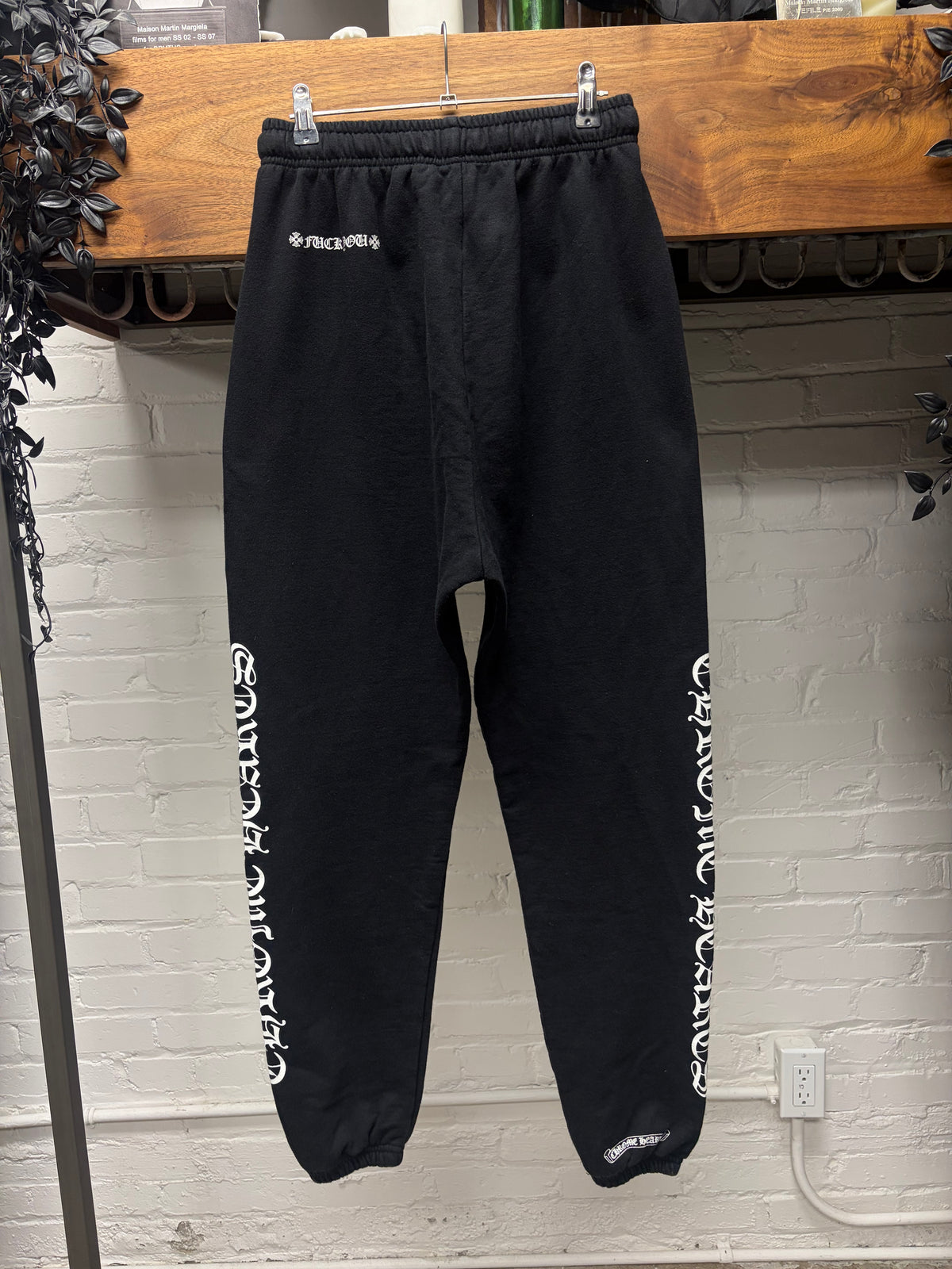 Chrome Hearts ‘Fuck You’ Black Script Logo Sweatpants