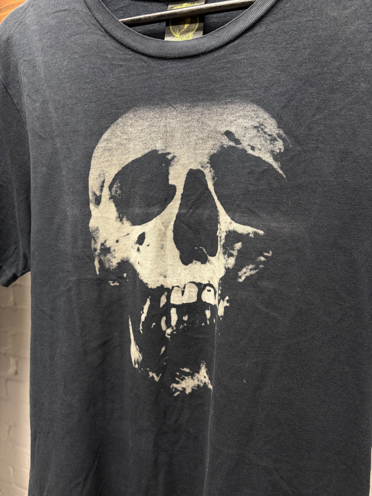 Hysteric Glamour ‘Strawberry Skull’ Faded Black Graphic T-Shirt