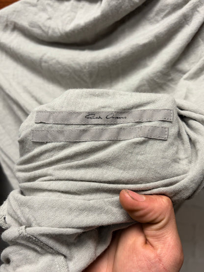 Rick Owens Pearl Grey ‘Shapeless’ Hooded Layering Top