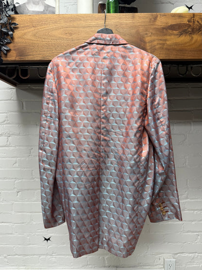SS2019 Comme Des Garçons Homme Plus Deformed Shape Pink/Teal Blazer