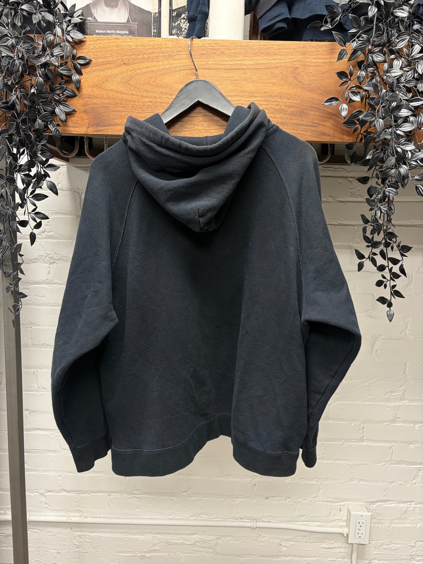 Number Nine ‘School of Visual Comedy’ Black Skull Logo Hoodie