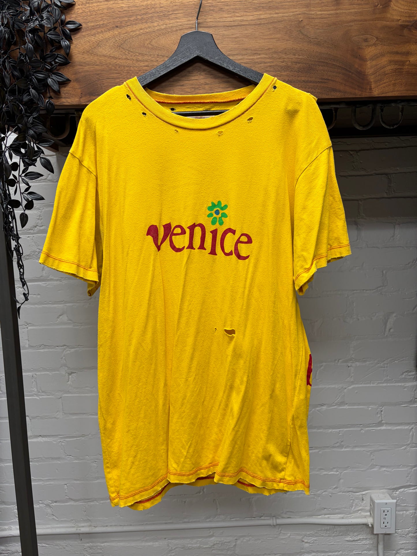 ERL ‘Venice’ Distressed Cotton T-Shirt