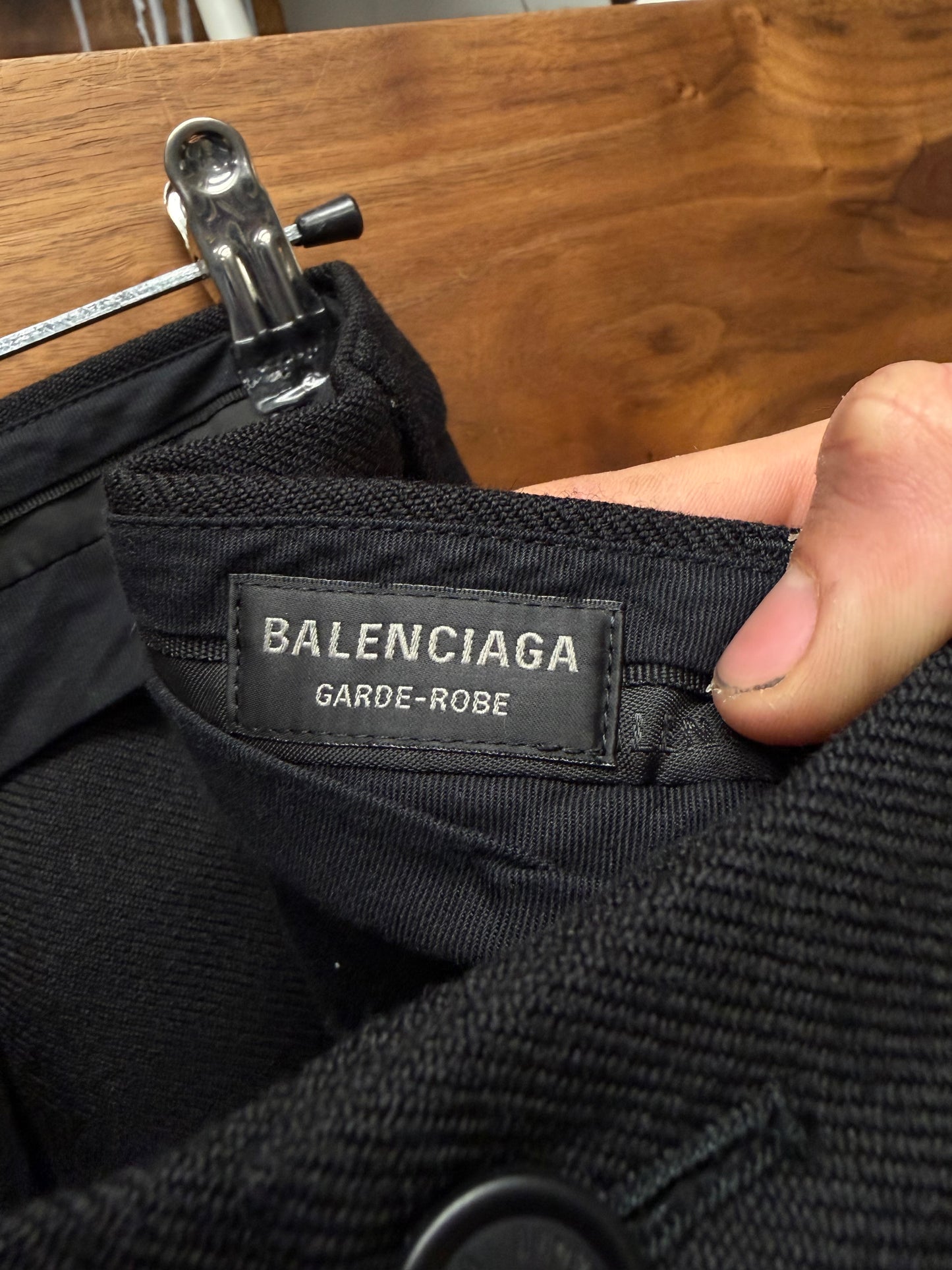 2024 Balenciaga ‘Garde-Robe’ Wool Wide Leg Denim