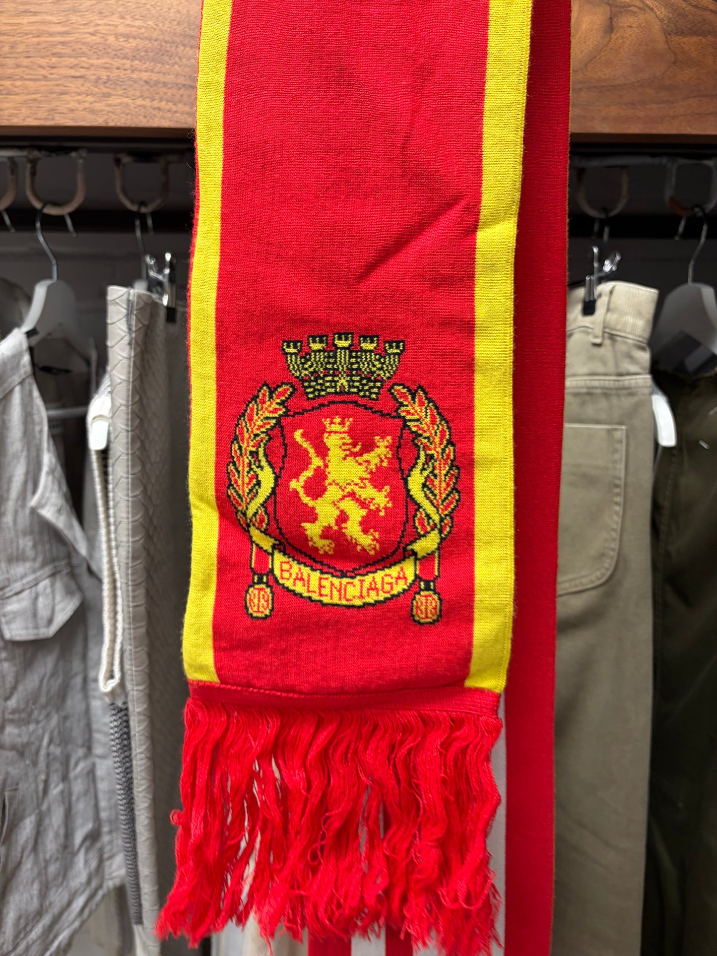 SS2022 Balenciaga x Adidas ‘Manchester United’ Soccer Logo Scarf