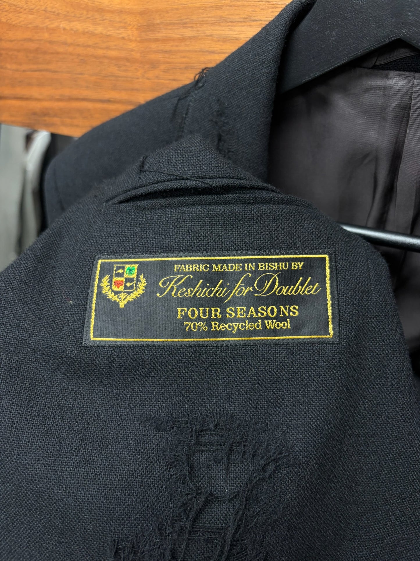 Doublet 1/79 Damaged Wool Distressed Blazer