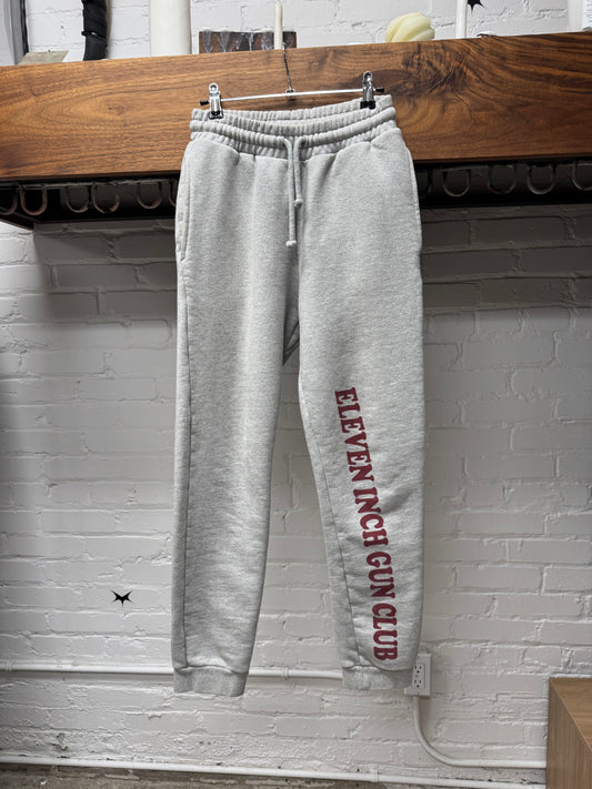 AW2017 Vetements ‘11 Inch Gun Club’ Grey Cotton Sweatpants